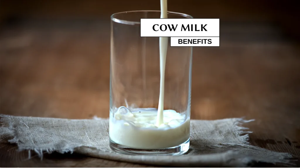 Text over a glass of milk.